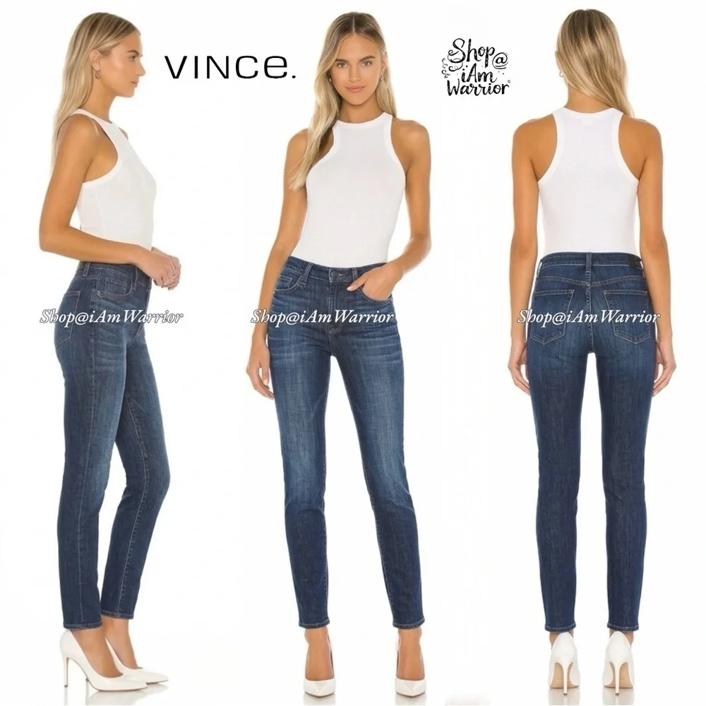Vince Dylan dark wash skinny jeans *shop@iamwarrior